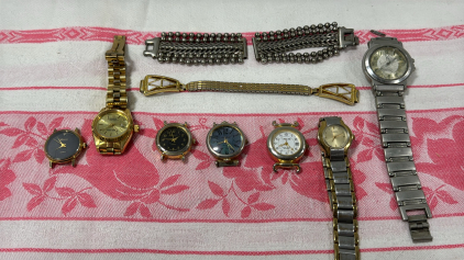Assorted Watches (3) Watches W/Bands (4) Watch&rsquo;s WO/ Bands (2) Bands Only