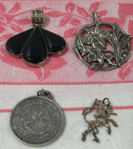 Lot of (4) necklace Pendants