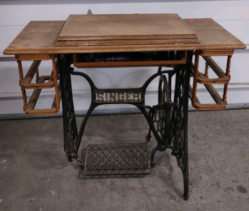 Antique "Singer" Sewing Machine Table