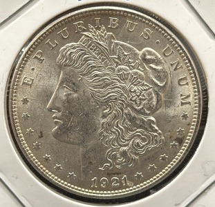 1921 Morgan Dollar Coin, United States, Silver Composition