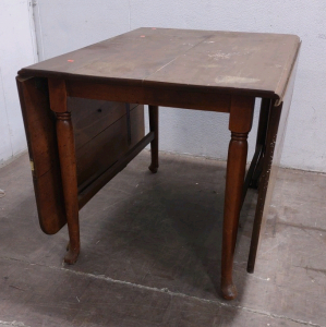 Vintage Drop-Leaf Kitchen Table -Extended Out is 78"x 42"x 30"-Folded Up is 32"x 42"x 30"