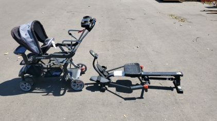 Baby Trend Stroller And Sunny Smart Compact Full Motion Rowing Machine
