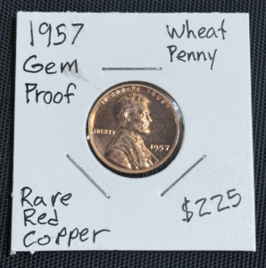 (1) 1957 Wheat Penny