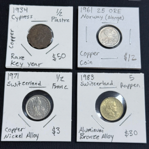 (4) European Coins
