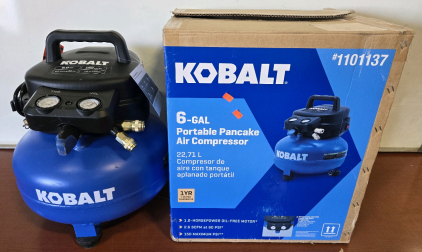 *Like New* Kobalt 6-Gal Portable Pancake Air Compressor - 150 Max PSI | +$120 Value!