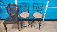 (1) Kitchen Chair (2) Bar Stool