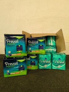 Prevail Adult Large Under Pads and prevail Daily Underwear extra large