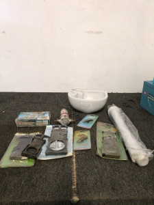 Plumbing for an rv and a portable sink