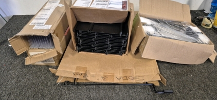 2 Boxes Magnetic Divider(4.5"&times;21.5"), 1 Box Magnetic Sign Holder (16&times;13) with Standard Spirals(15Pc), 1 Box Apparel Hanging Stem(3in)(20Pack), 1 Box Shelf Divider(36")