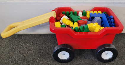 Tot Wagon And Mega Blocks