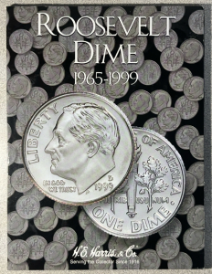 Book Of Roosevelt Dimes 1965-1999 (74 Coins) Missing 1973 P