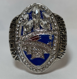 2016 New England Patriots Super Bowl World Champions Diamond Ring Size 11