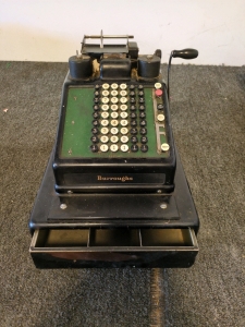 Burroughs antique cash register