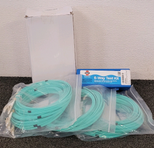 (3) Behona 5 Pack 3m/10ft OM3 LC to LC Multimode Fiber Patch Cable, Stainless Steel Tumbler 40oz, And HTH Pool Care 6-Way Test Kit