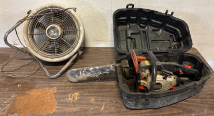 Echo Chainsaw and Fan