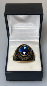 Gold Plated Stainless Steel United States Air Force Ring Size 14