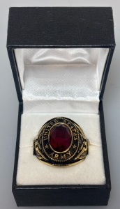 Gold Plated Stainless Steel United States Army Ring Size 13