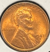 1947-S MS68 RARE KEY DATE GEM WHEAT CENT - 3
