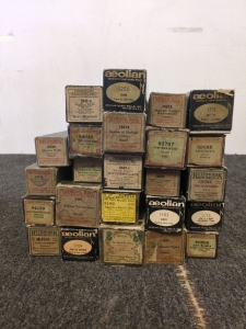 vintage player piano rolls,