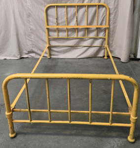 Yellow Metal Bed Frame