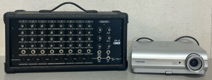 Crate PA-8 Powered Mixer & Toshiba TDP-S35U DLP Projector