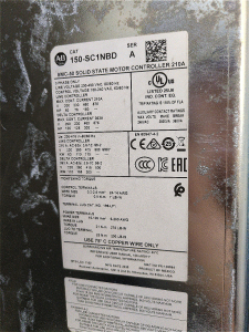 Allen-Bradley SMC-50 Solid State Motor Controller, specifically model number 150-SC1NBD.