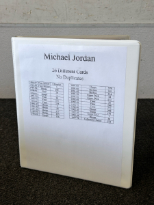 Binder With (26 Ct) Michael Jordan Cards