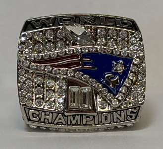 2001 New England Patriots Super Bowl World Champions Diamond Ring Size 11