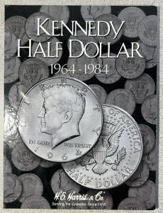 Partial Book Of Kennedy Half Dollars 1964-1984 (16 Coins)