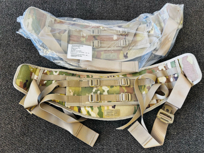 (2) New MOLLE II Backpack Rucksack Molded Kidney WaistBelt In Scorpion Camo