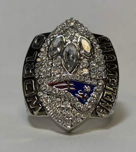 2004 New England Patriots Super Bowl World Champions Diamond Ring Size 11