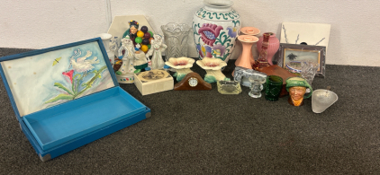 Assorted Glass And Ceramic Collectibles And Decor