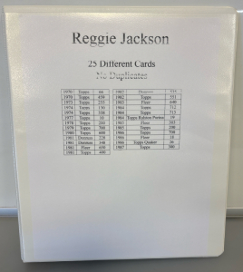 Reggie Jackson 25 Different Cards (No Duplicates)