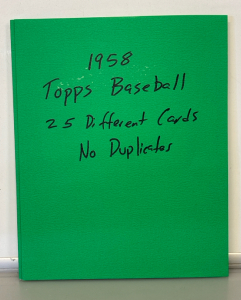 1958 Topps Baseball 25 Different Cards (No Duplicates)