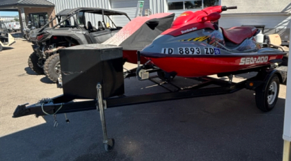 (2) 1998 SEADOO JET SKIS WITH TRAILER