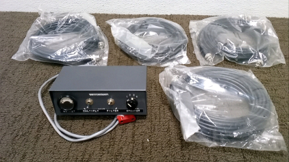 Switchcraft Model 695 Steno Labor Junction Box and (4) Ji-Haw Coaxial Cables