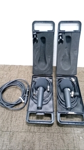 (2) Behringer Ultravoice XM8500 Microphones with Pro Microphone Cable