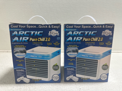 (2) Arctic Air Pure Chill 2.0 Evaporative Air Cooler