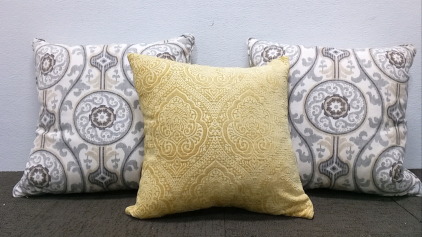 (3) Throw Pillows