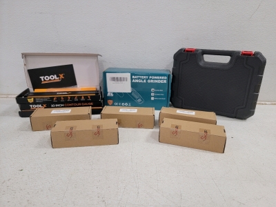 (1) Battery Powered Angle Grinder, (1) Batteries Powered Pruning Shears and more