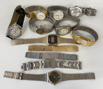 Assorted Watch Parts and Watches