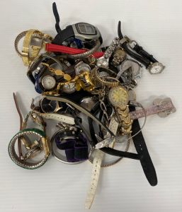 Assorted Watch Parts And Watches