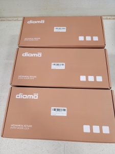 (3)diama Mechanical Keyless Entry Door Lock, 2 bronze, 1 brushed nickle