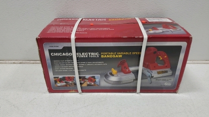 Chicago Electric Power Tools Portable Variable Speed Bandsaw, Item #47840.