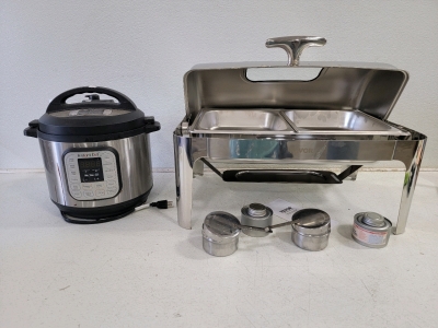 (1) Vevor Chaffing Dish, 1 8qt. Instant Pot