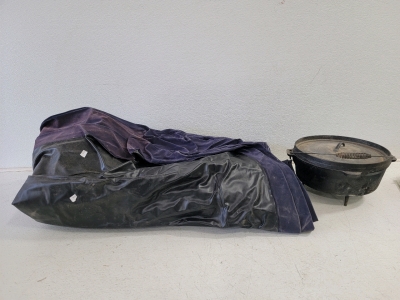 (1) Cast Iron Dutch Oven, (1) Queen Size Air Mattress