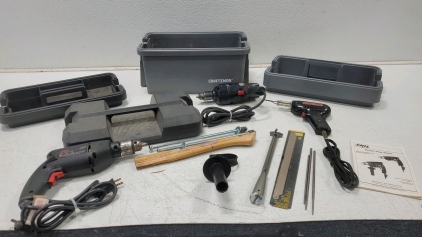 Assorted Craftsman Tools, Craftsman Tools Box and More