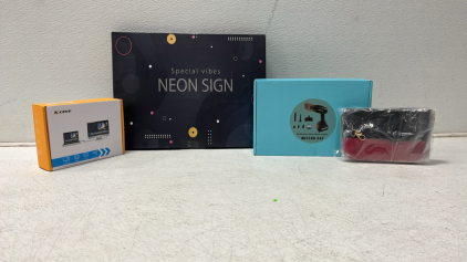 Special Vibes Neon Sign, Meteor Cat Hand Held Wireless Vacuum Cleaner,KCeve, Display Port, Black and Red Purse