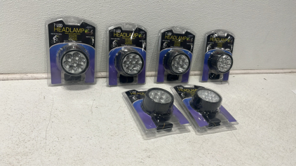 (6) 7 LED Headlamps