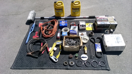 Tire Chains, Fluids, Jumper Cables, and More